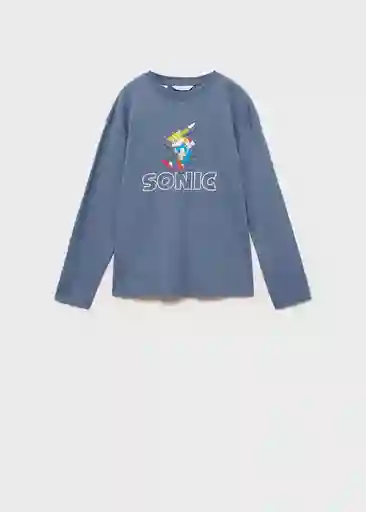 Camiseta Sonictai Azul Talla 08 Niños Mango