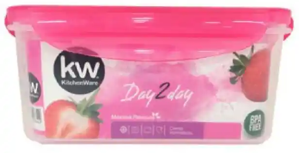 Recipiente Plastico Cuadrado 1 un, Kw