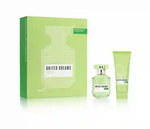 Benetton Set de Perfume United Dreams Live Free + Crema Mujer
