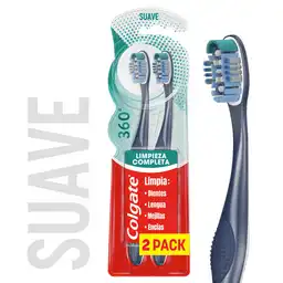Cepillo de Dientes Suave Colgate 360° x 2 Und