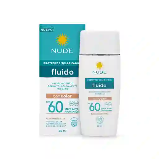 Protector Nude Facial Color Fluido Spf60