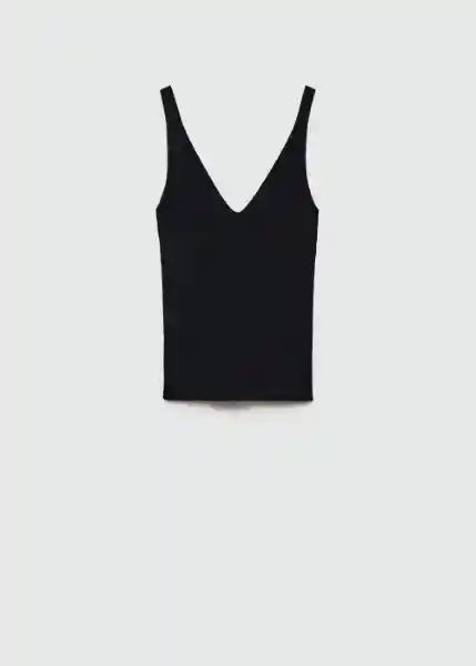 Top Gymnasti Negro Talla S Mujer Mango