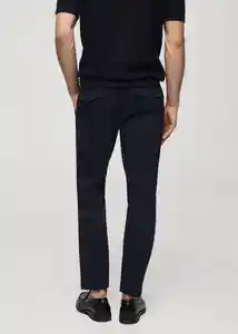 Pantalón Prato Navy Talla 38 Hombre Mango