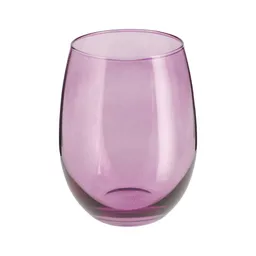 Casaideas Vaso de Vidrio Morado Diseño 0001