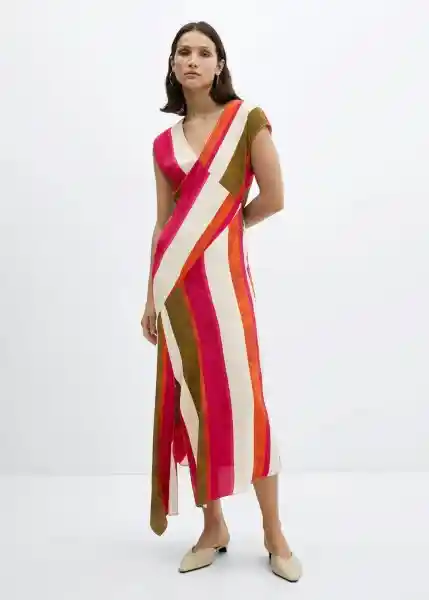 Vestido Cherry Crudo Talla 24 Mujer Mango