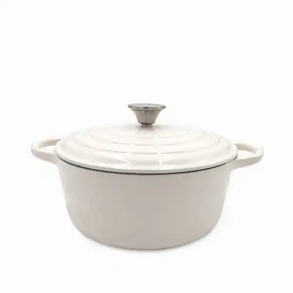 Olla Blanca en Hierro Fundido 24 cm Ambiente Gourmet