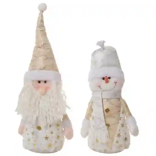 Muñeco Nieve y Santa 18 x 36 cm 132101824H Finlandek