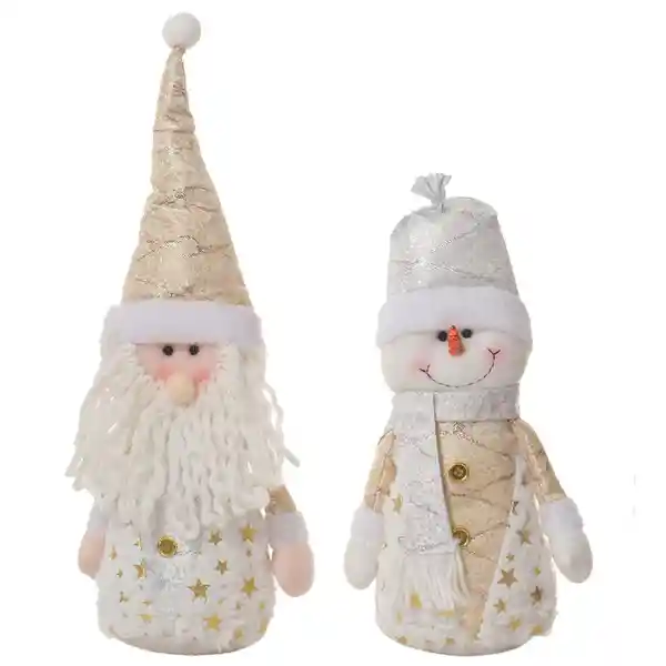 Muñeco Nieve y Santa 18 x 36 cm 132101824H Finlandek