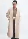 Abrigo Princess Beige Talla 24 Mujer Mango