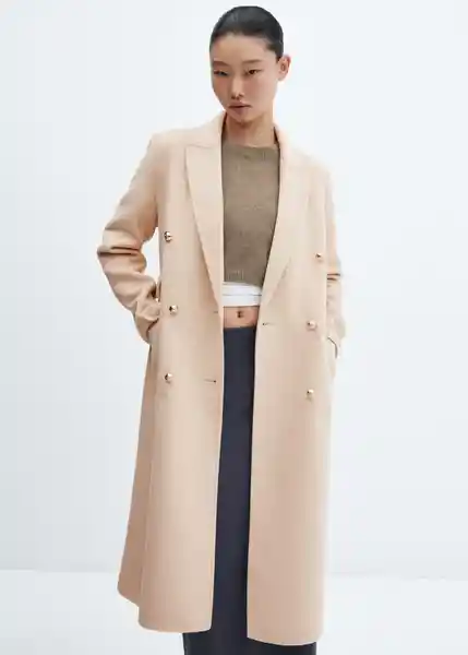 Abrigo Princess Beige Talla 24 Mujer Mango