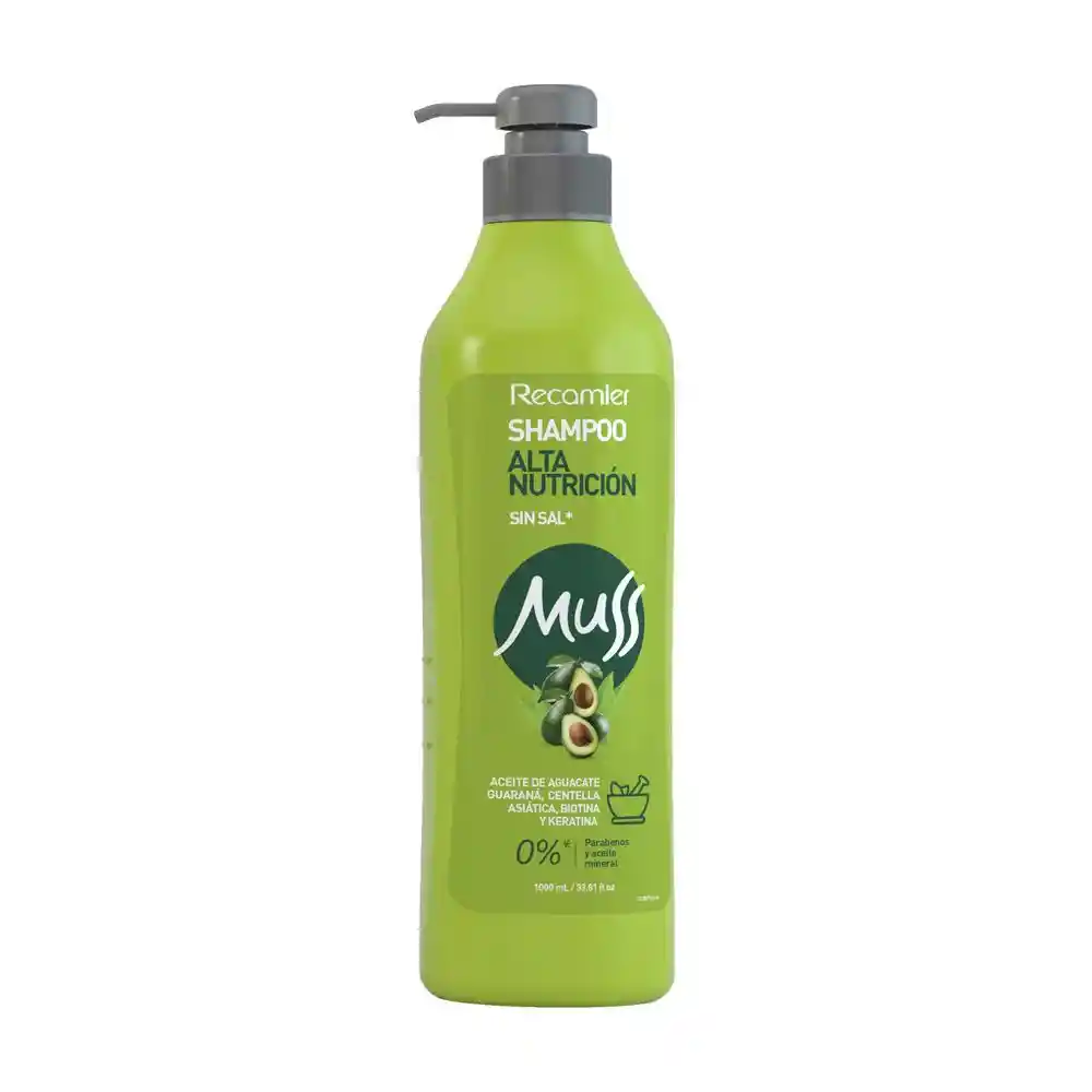 Muss Shampoo Alta Nutrición sin Sal