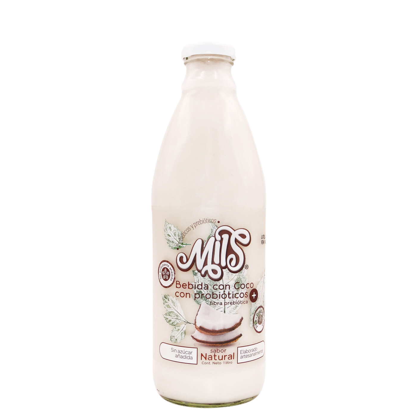 Mils Bebida con Coco y Probióticos Sabor Natural 1 l