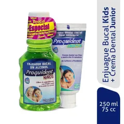 Proquident Enjuague Niño + Crema Junior Grátis