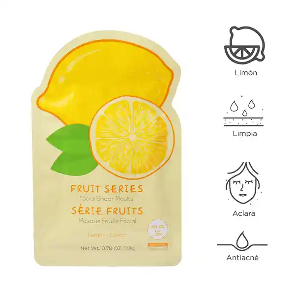 Mascarilla Facial Fruit Series Limón Miniso