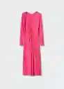 Vestido Duna Fucsia Talla 27 Mujer Mango