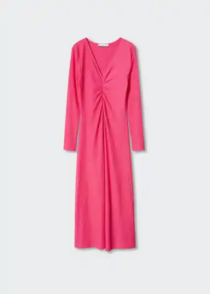 Vestido Duna Fucsia Talla 27 Mujer Mango