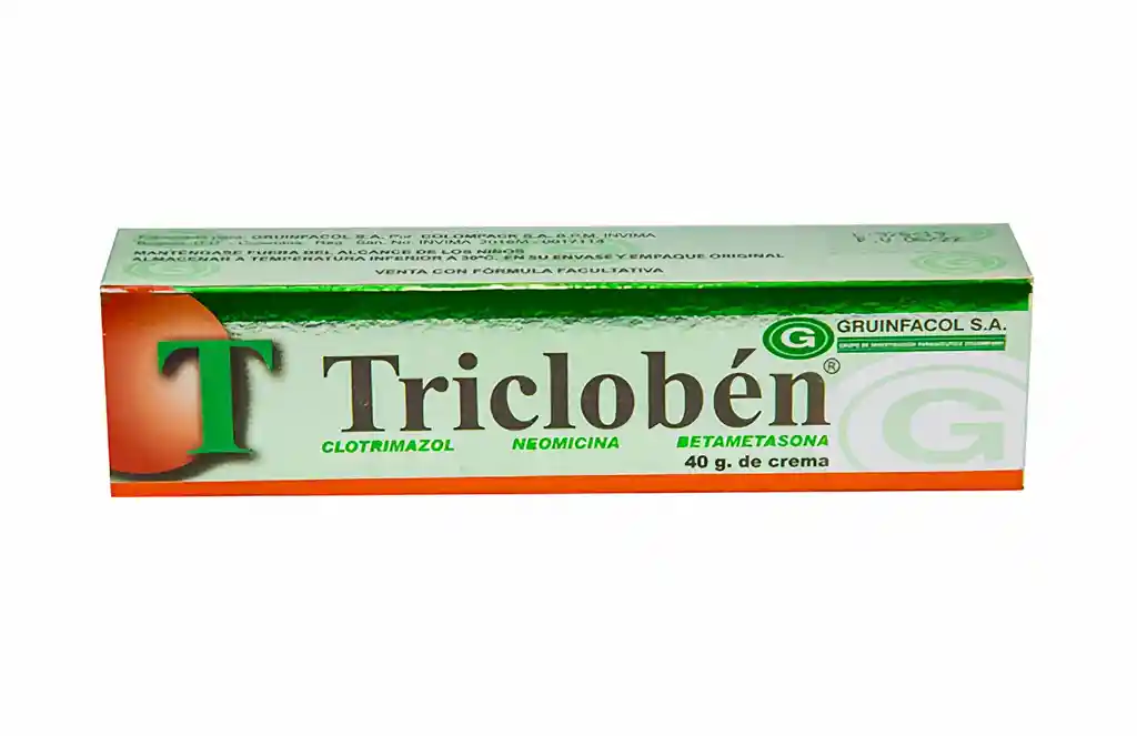 Tricloben Crema (1 g / 0.5 g / 0.04 g)
