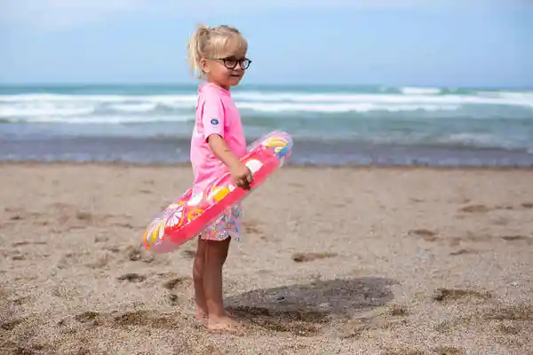 Nabaiji Camiseta Anti-Uv Manga Corta Bebé Rosado Talla 24 Meses