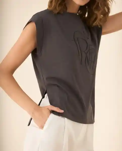 Camiseta Gris Galaxia Ultraoscuro Talla S 103G003 Esprit