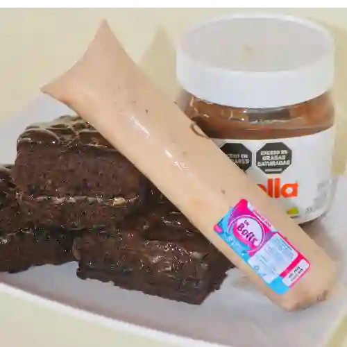 Bolis de Brownie con Nutella