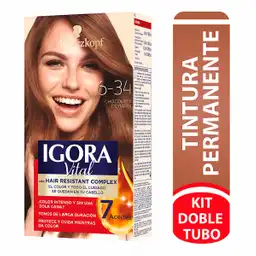 Igora Tinte Para El Cabello Tono 6-34 Chocolate Dorado.