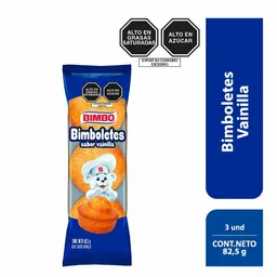 Bimboletes Ponquesitos Sabor Vainilla