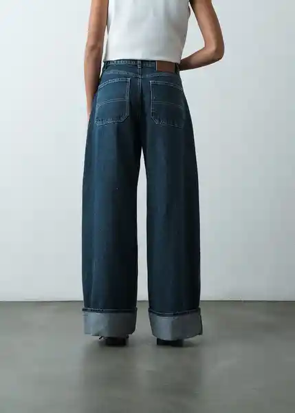 Jean Sea Mujer Azul Indigo Oscuro Talla 6 Naf Naf