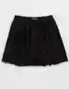 Falda Aerie Negro Talla: MEDIUM 1568073 American Eagle