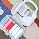 Miniso Kit Organizador de Plástico de Costura Con Asa Blanco