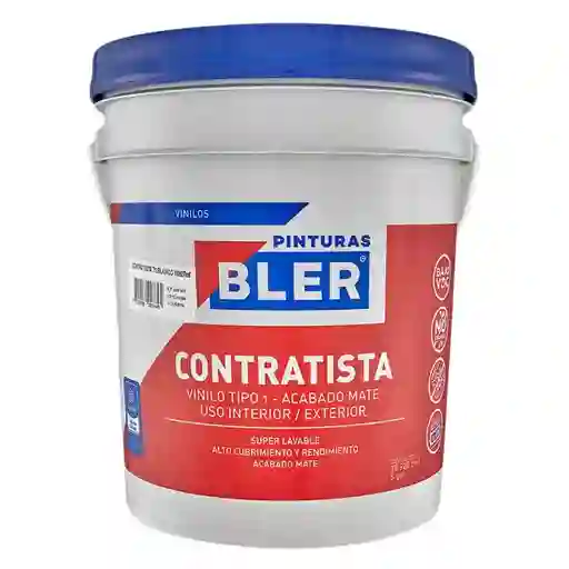 Bler Vinilo Contratista Blanco T1