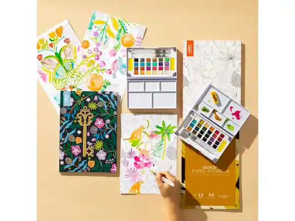 Block Papel Acuarela 15 Hojas Casaideas
