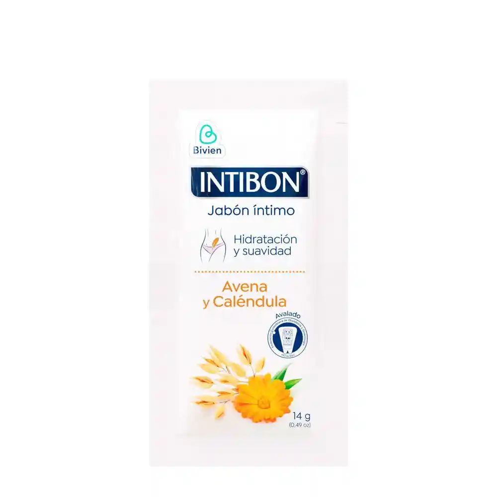 Jabón Intimo Intibon Avena y Caléndula Sachet (14 Gr)