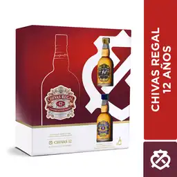 Chivas Regal Whisky 12 Años + 2 Mini 