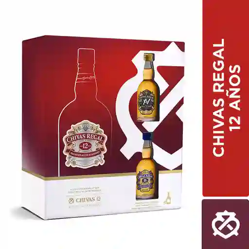 Chivas Regal Whisky 12 Años + 2 Mini 