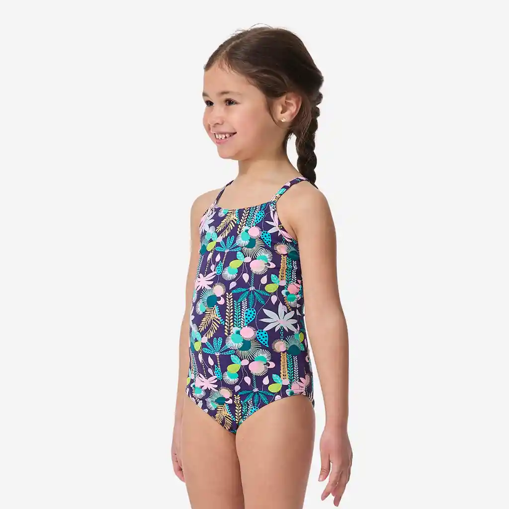 Vestido de Baño de Playa Para Niña Olaian 100 Morado