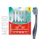 Cepillo de Dientes Medio Colgate 360° x 5 Und