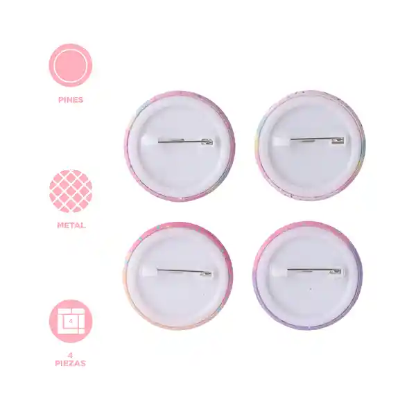 Set de Pines Decorativos Serie Mis Pastelitos Miniso
