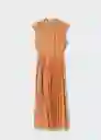 Vestido Marion-A Naranja Talla M Mujer Mango