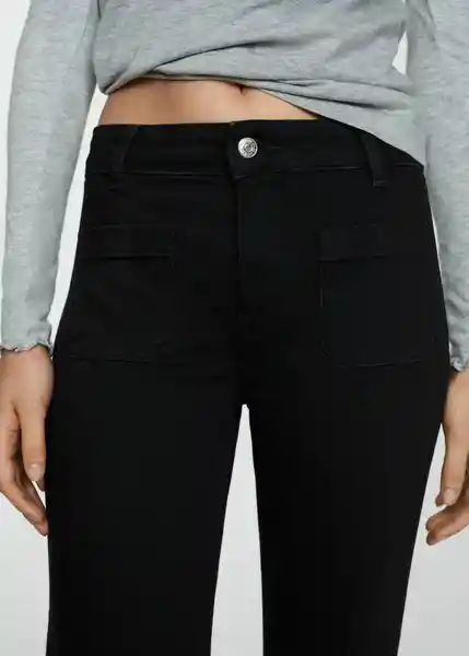 Jean Alex Tejano Negro Talla 42 Mujer Mango