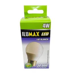 Ilumax Bombillo Led Mini Globo 4W Luz Blanca E27 30000 Hora