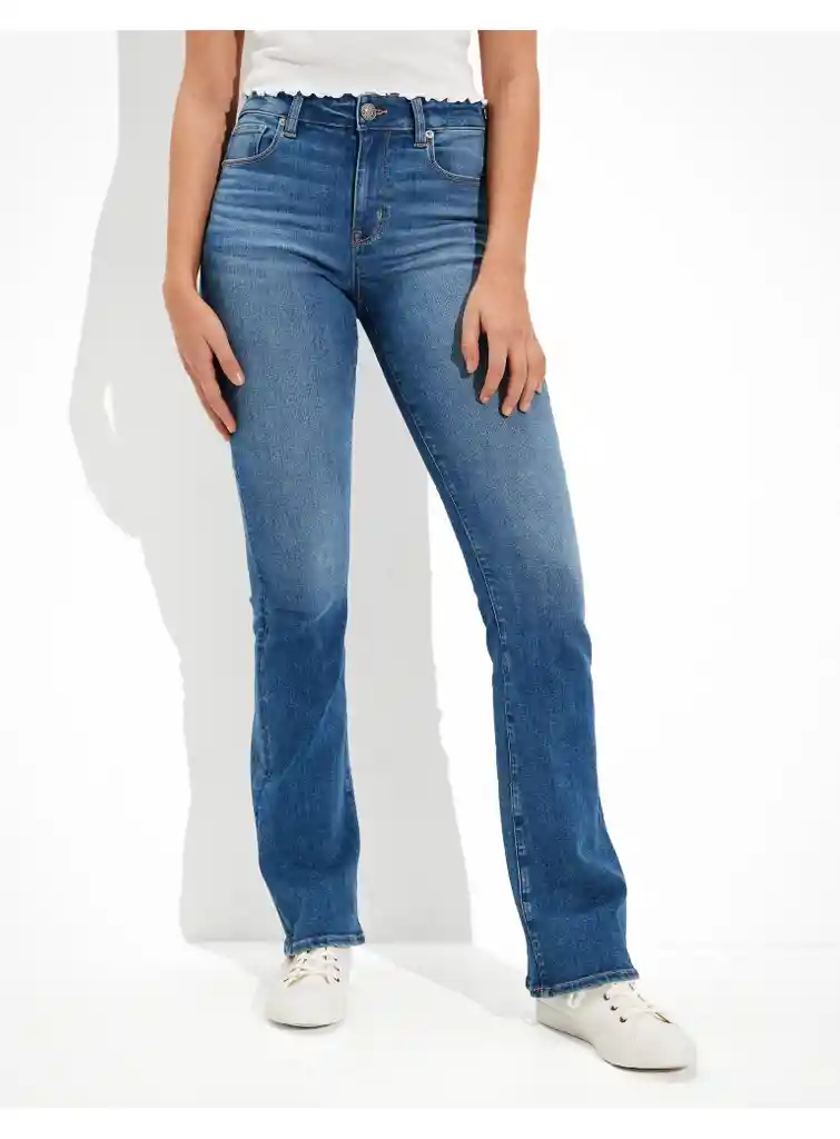 Jean Skinny Azul Talla 10 Short Mujer American Eagle