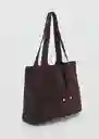 Bolso M Curry Chocolate Talla 99 Mujer Mango