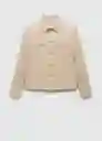 Chaqueta Benton Beige Talla M Hombre Mango