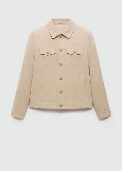 Chaqueta Benton Beige Talla M Hombre Mango