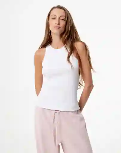 Camiseta Sin Mangas Escote Redondo Algodòn Lixe T-shirt Gef Talla L