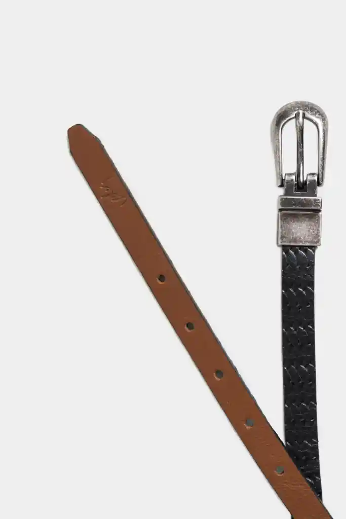 Cinturón Doble Faz Vega de Cuero Para Mujer Puntera Hexagonal