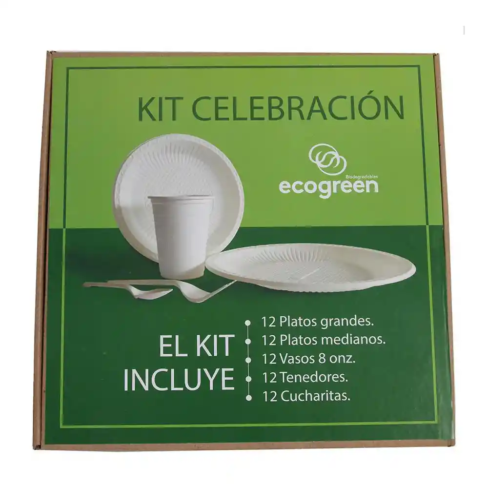 Vajilla Kit Celebracion Ecogreen Sin Referencia
