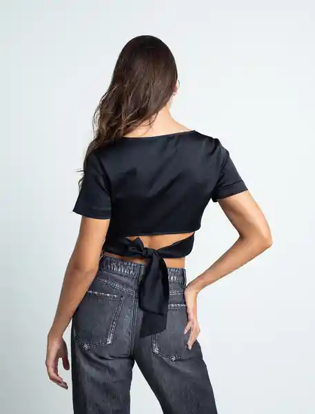 Camisa Vasiliki Negro Puro Ultraoscuro Talla XS 411F342 Naf Naf