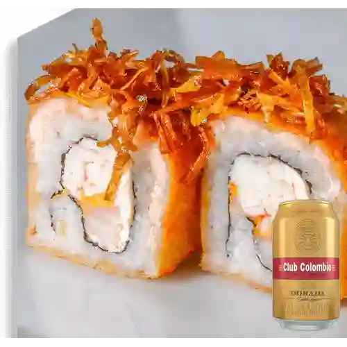 Combo Rollo Egipto Apanado + Club Colombia Dorada 330ml Lata