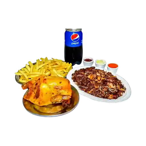 Combo Pollo Asado y Arroz Chino